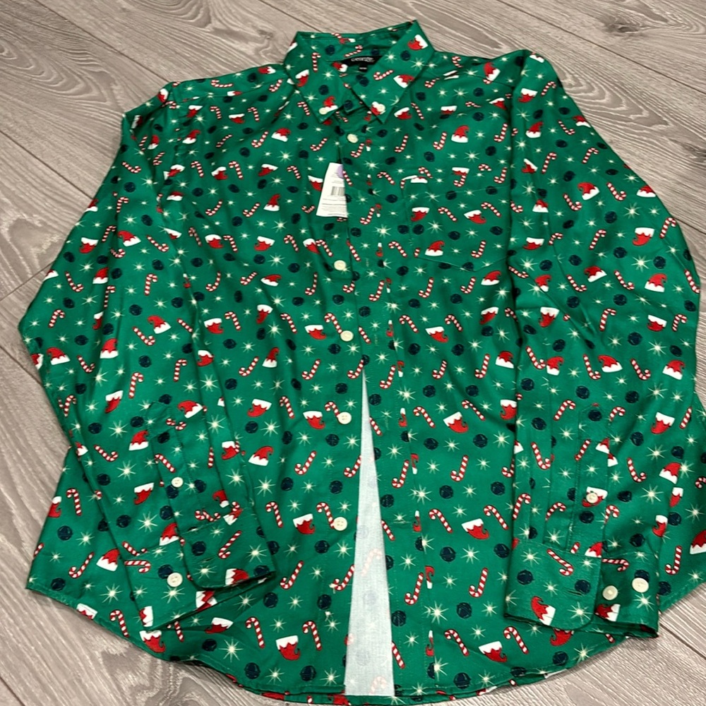 NWT Christmas Dress Shirt